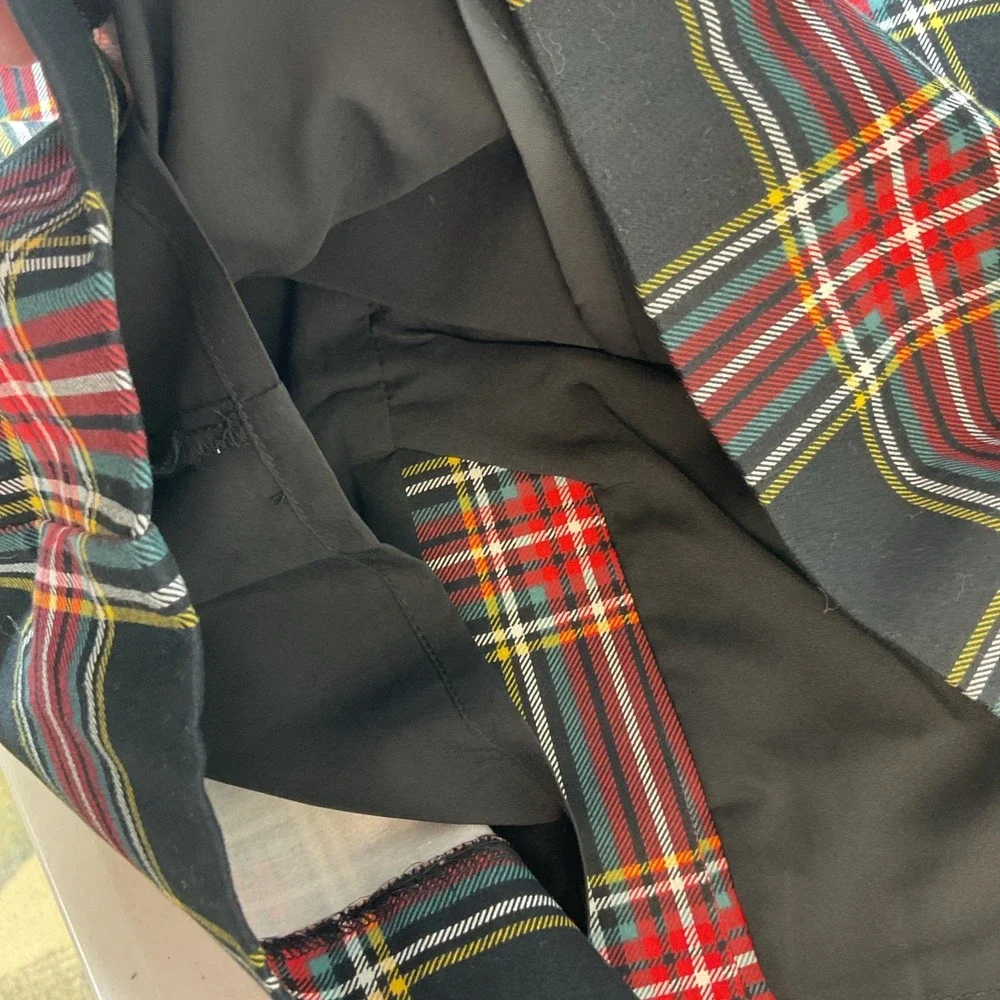 J. Crew Stewart Tartan Plaid Cotton Sateen Pencil Skirt Sz 6 Classic Preppy - Picture 9 of 10